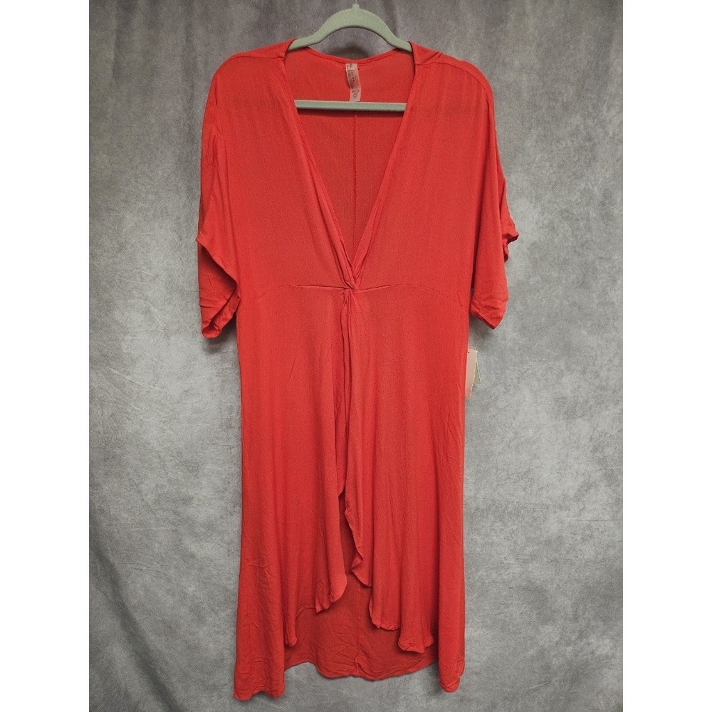 Raisins Size M Women Red Cover Up Dress‎ (135)